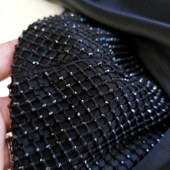 Nana Jacqueline x Revolve Satin Pearl Crystal Satin Asymmetrical Midi Dr… - Picture 4 of 12